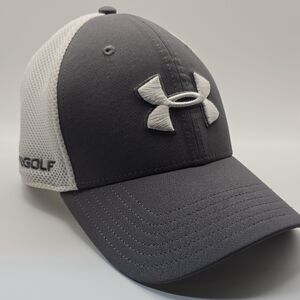 Under Armour  Gray and White Men's Golf Cap